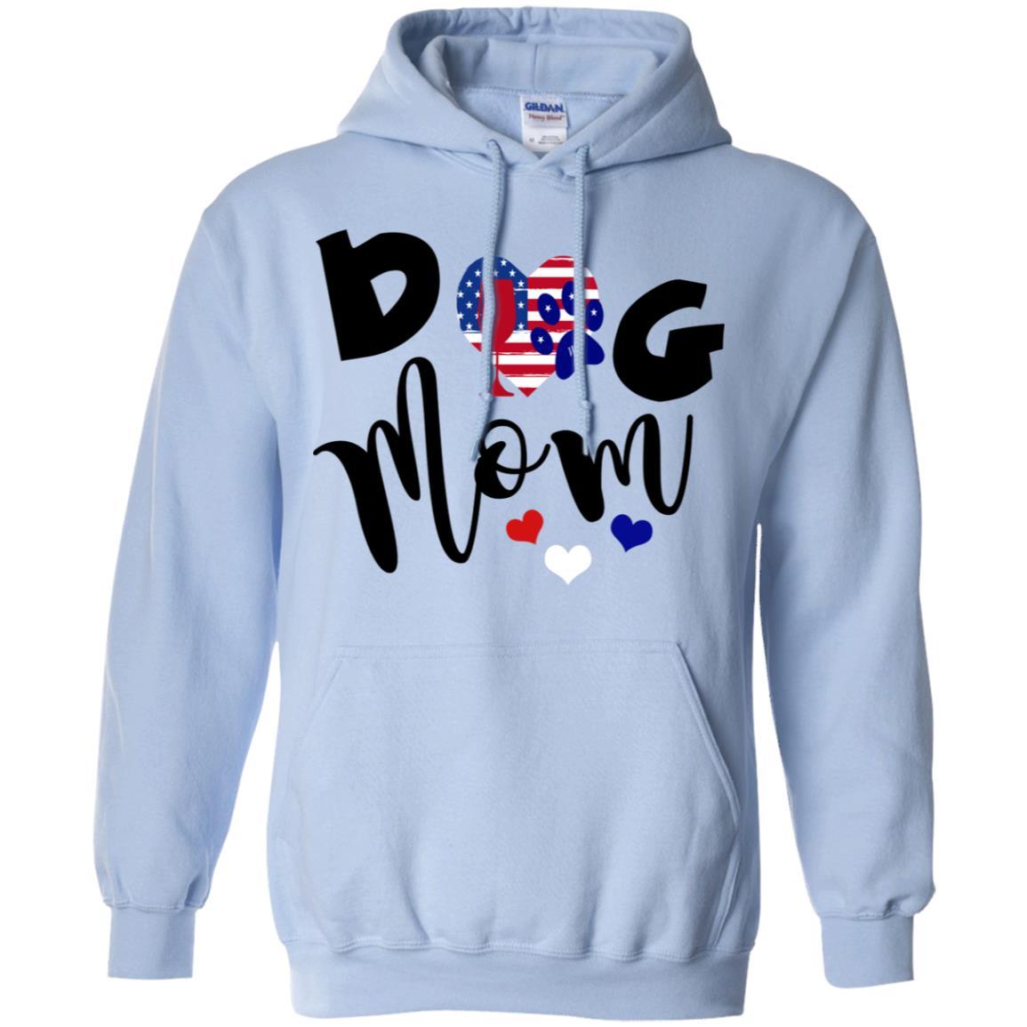 Sweatshirts Light Blue / S WineyBitches.Co Dog Mom Pullover Hoodie 8 oz. WineyBitchesCo