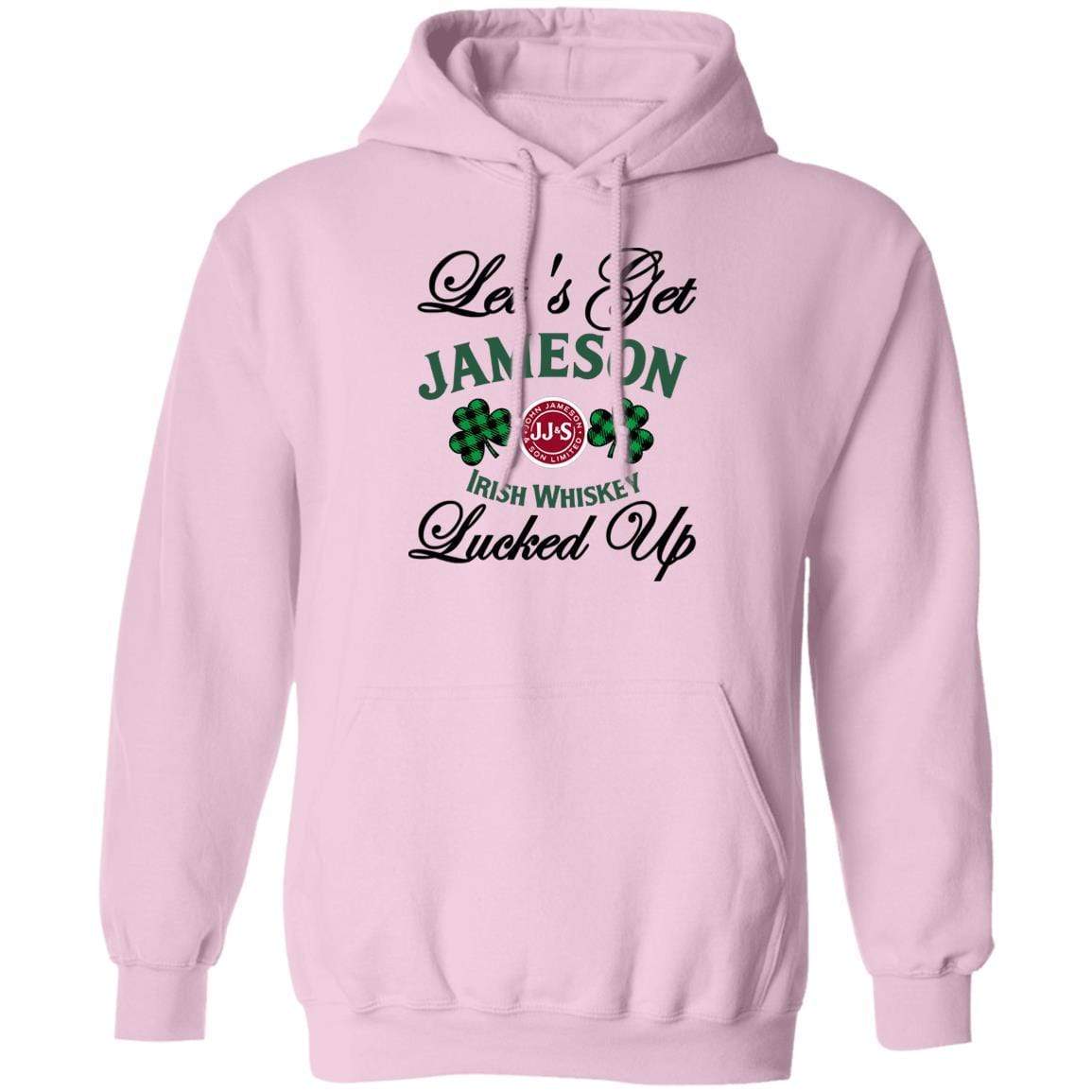 Sweatshirts Light Pink / S Winey Bitches Co "Let's Get Lucked Up" Jameson Pullover Hoodie 8 oz. WineyBitchesCo