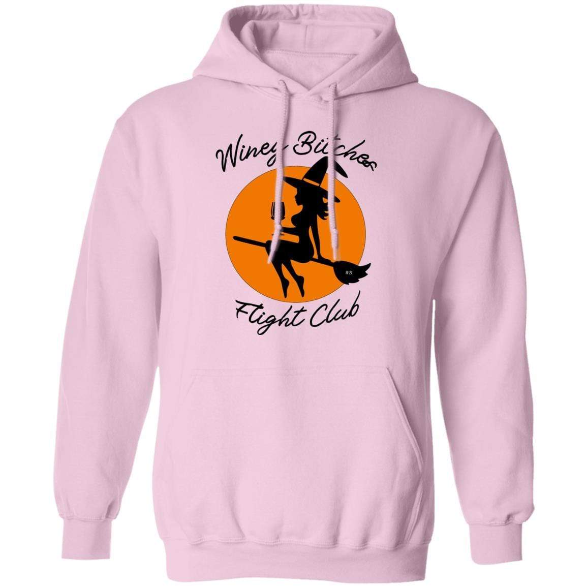 Sweatshirts Light Pink / S WineyBitches.Co "Winey Bitches Flight Club" Pullover Hoodie 8 oz. WineyBitchesCo