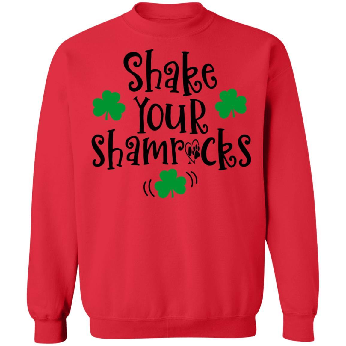 Sweatshirts Red / S Winey Bitches Co "Shake Your Shamrocks" Crewneck Pullover Sweatshirt 8 oz. WineyBitchesCo