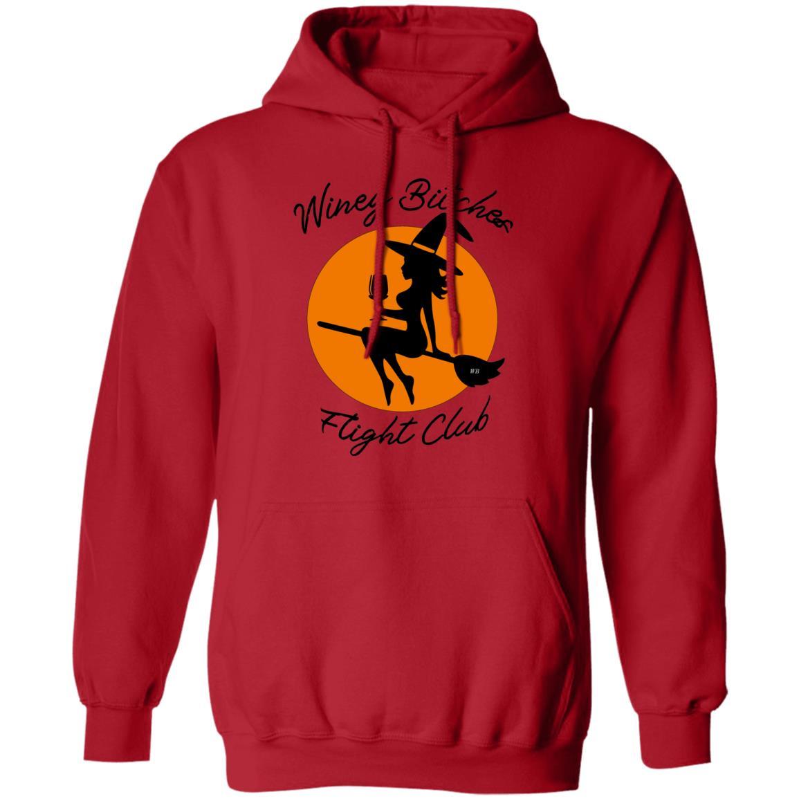 Sweatshirts Red / S WineyBitches.Co "Winey Bitches Flight Club" Pullover Hoodie 8 oz. WineyBitchesCo