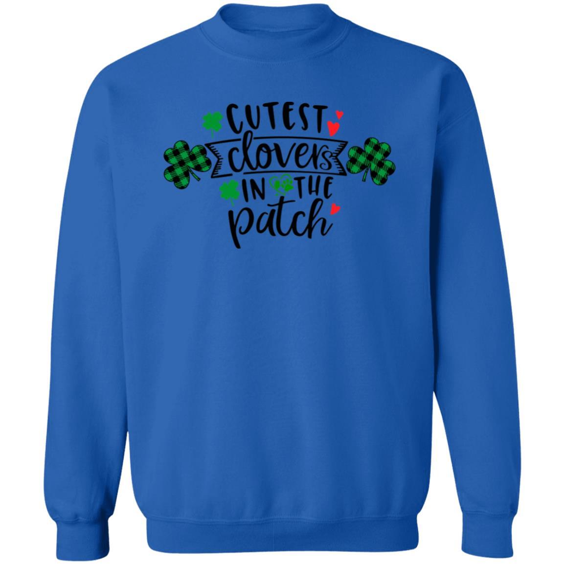 Sweatshirts Royal / S Winey Bitches Co "Cutest Clovers in the Patch" Crewneck Pullover Sweatshirt 8 oz. WineyBitchesCo