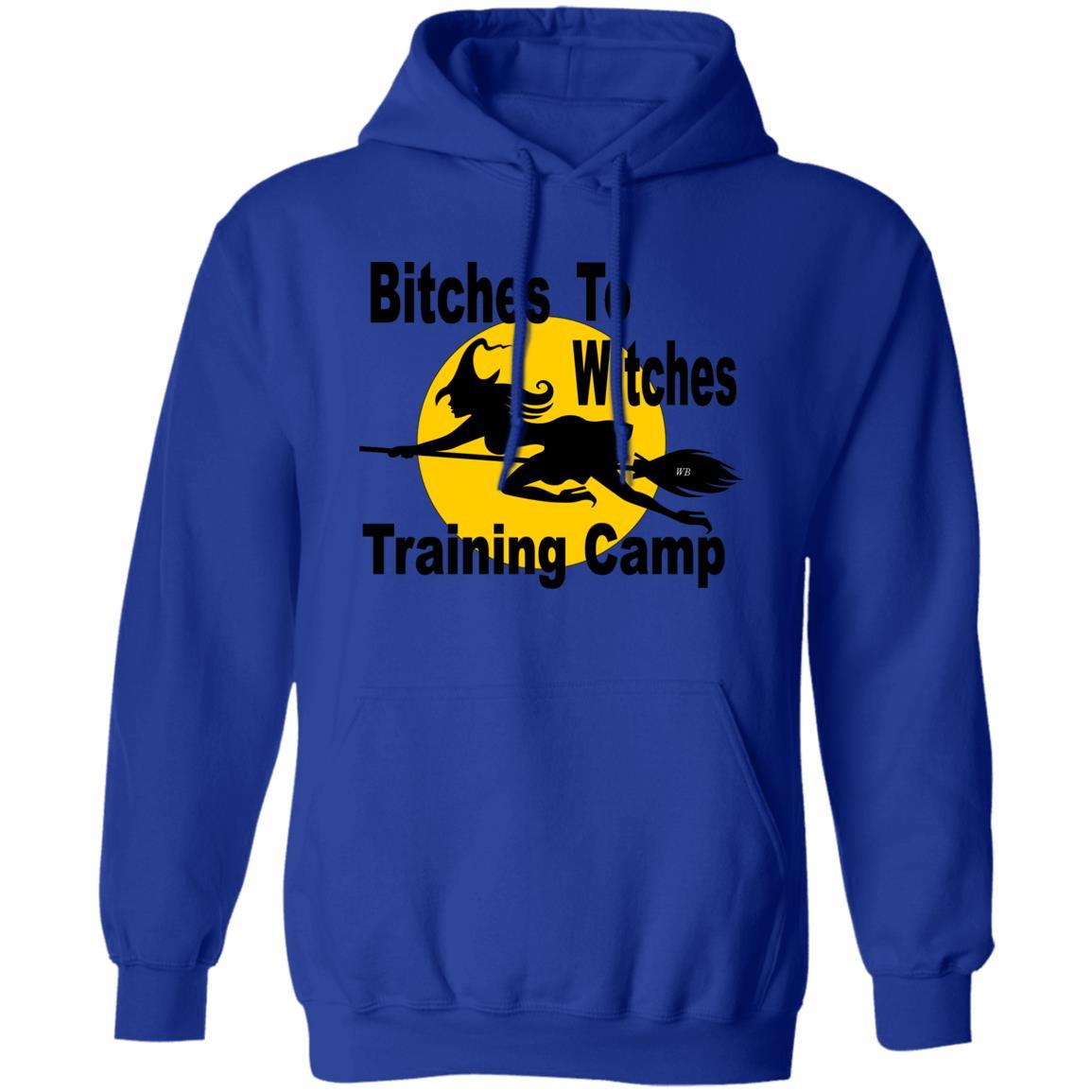 Sweatshirts Royal / S WineyBitches.Co "Bitches To Witches Training Camp" Pullover Hoodie 8 oz. WineyBitchesCo