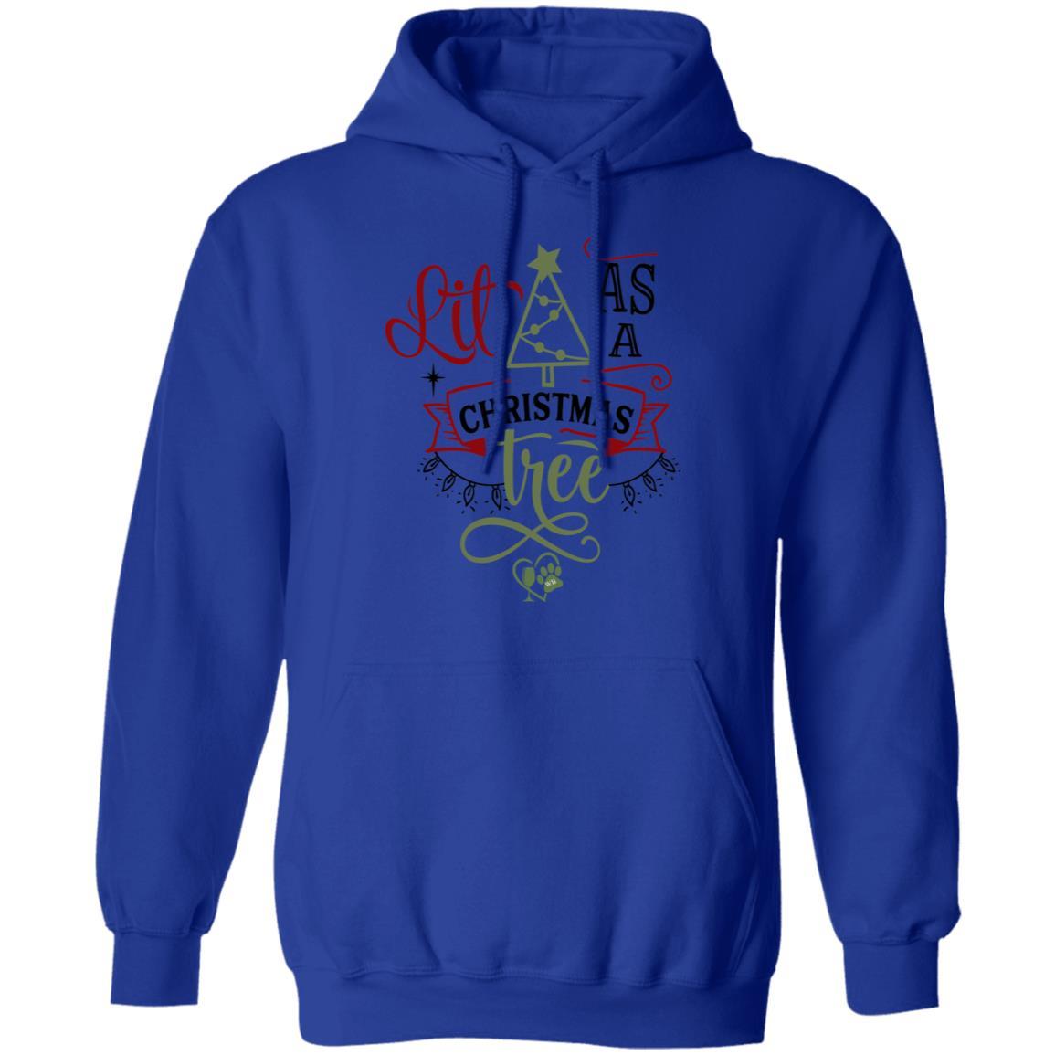 Sweatshirts Royal / S WineyBitches.Co "Lit As A Christmas Tree" Pullover Hoodie 8 oz. WineyBitchesCo