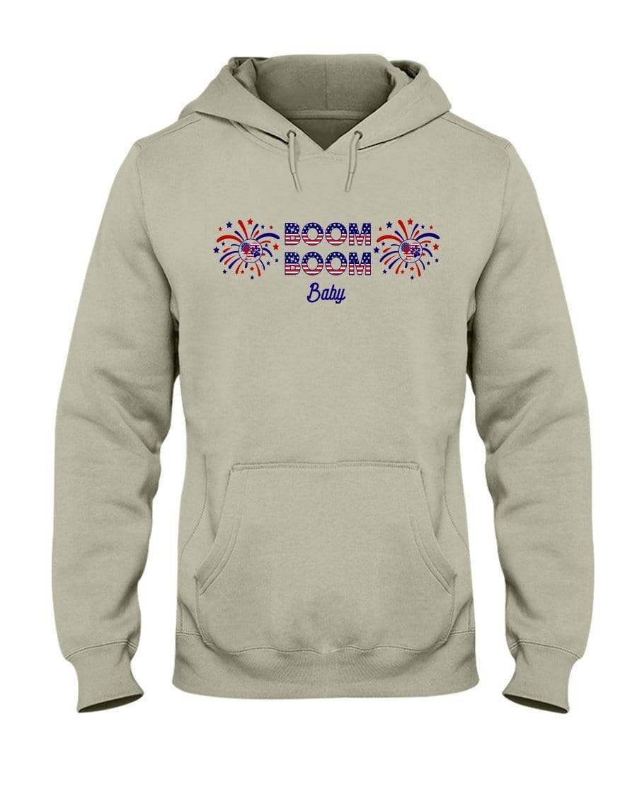 Sweatshirts Sandstone / S Winey Bitches Co "Boom Boom Baby" 50/50 Hoodie WineyBitchesCo