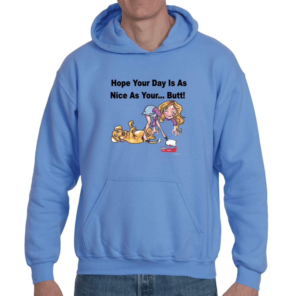 Sweatshirts Small / Royal Blue WineyBitches.co "Nice Butt" Hoodie WineyBitchesCo