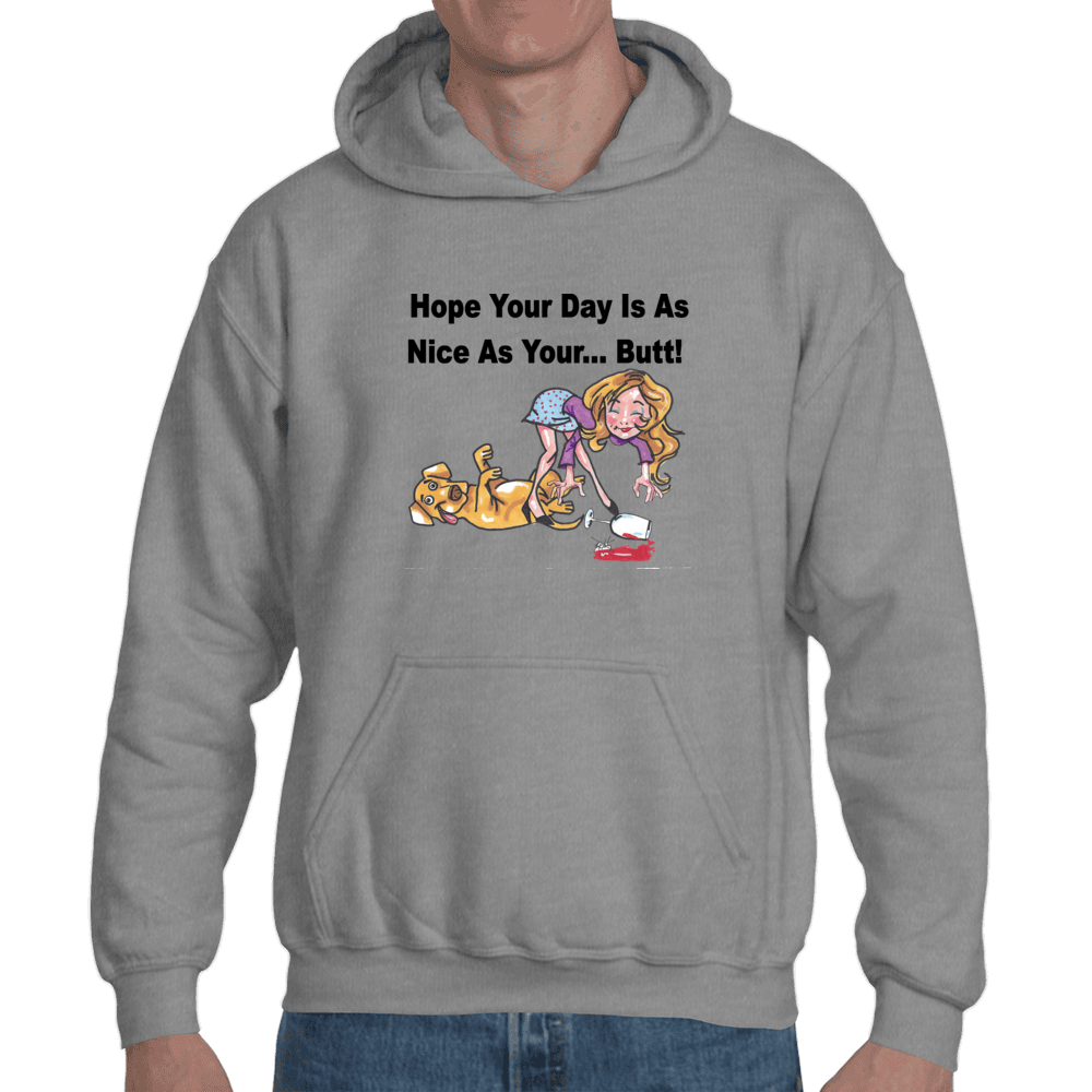 Sweatshirts Small / Sport Grey WineyBitches.co "Nice Butt" Hoodie WineyBitchesCo