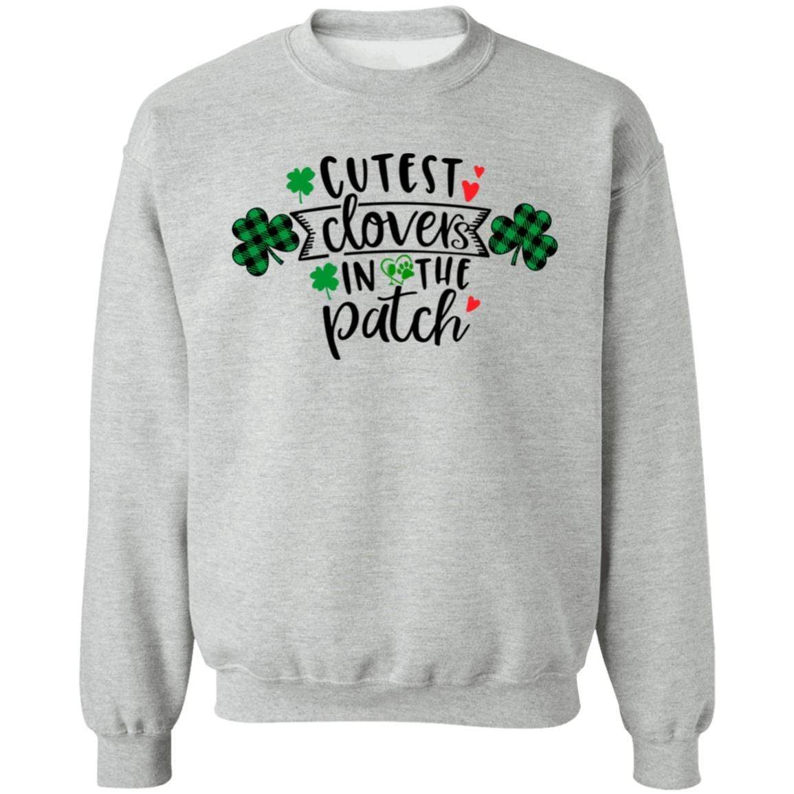 Sweatshirts Sport Grey / S Winey Bitches Co "Cutest Clovers in the Patch" Crewneck Pullover Sweatshirt 8 oz. WineyBitchesCo