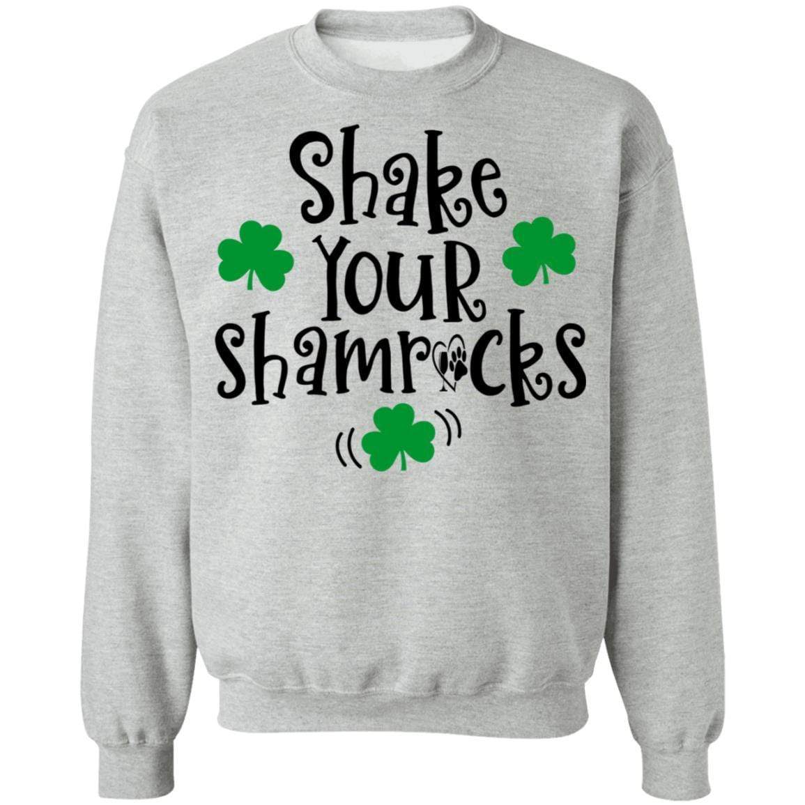 Sweatshirts Sport Grey / S Winey Bitches Co "Shake Your Shamrocks" Crewneck Pullover Sweatshirt 8 oz. WineyBitchesCo