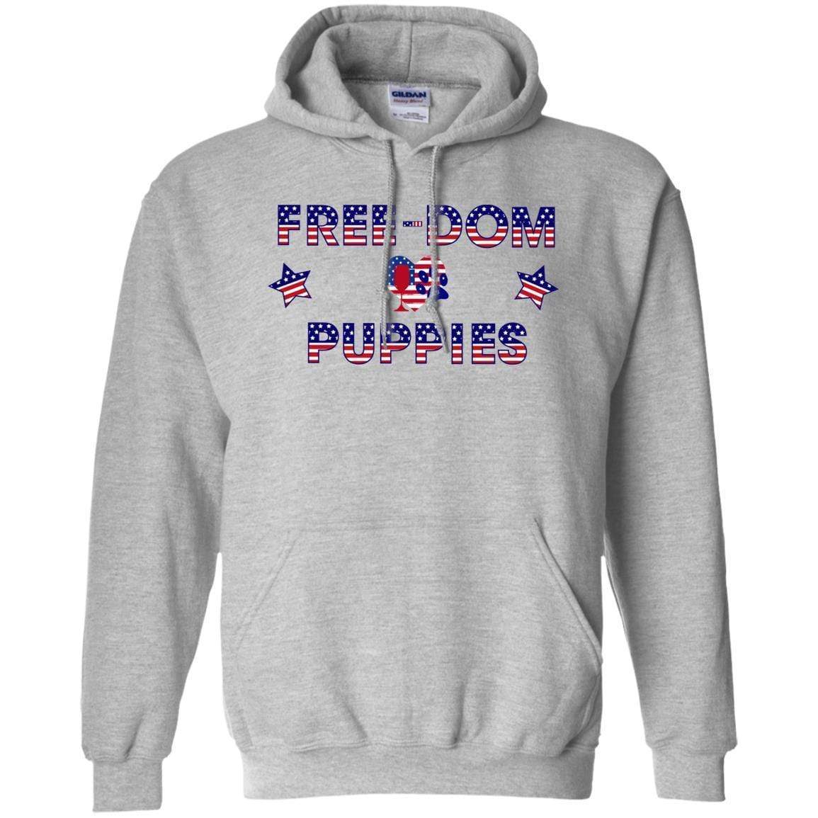 Sweatshirts Sport Grey / S WineyBitches.Co Free-Dom Puppies Pullover Hoodie 8 oz. WineyBitchesCo