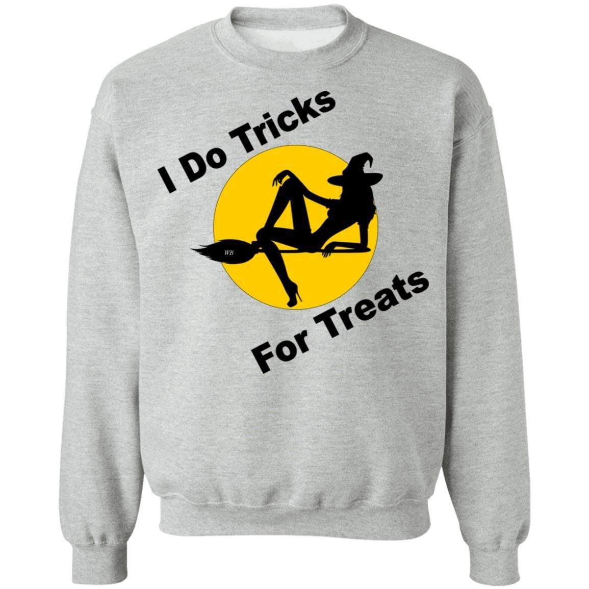 Sweatshirts Sport Grey / S WineyBitches.Co "I Do Tricks For Treats" Crewneck Pullover Sweatshirt 8 oz. WineyBitchesCo
