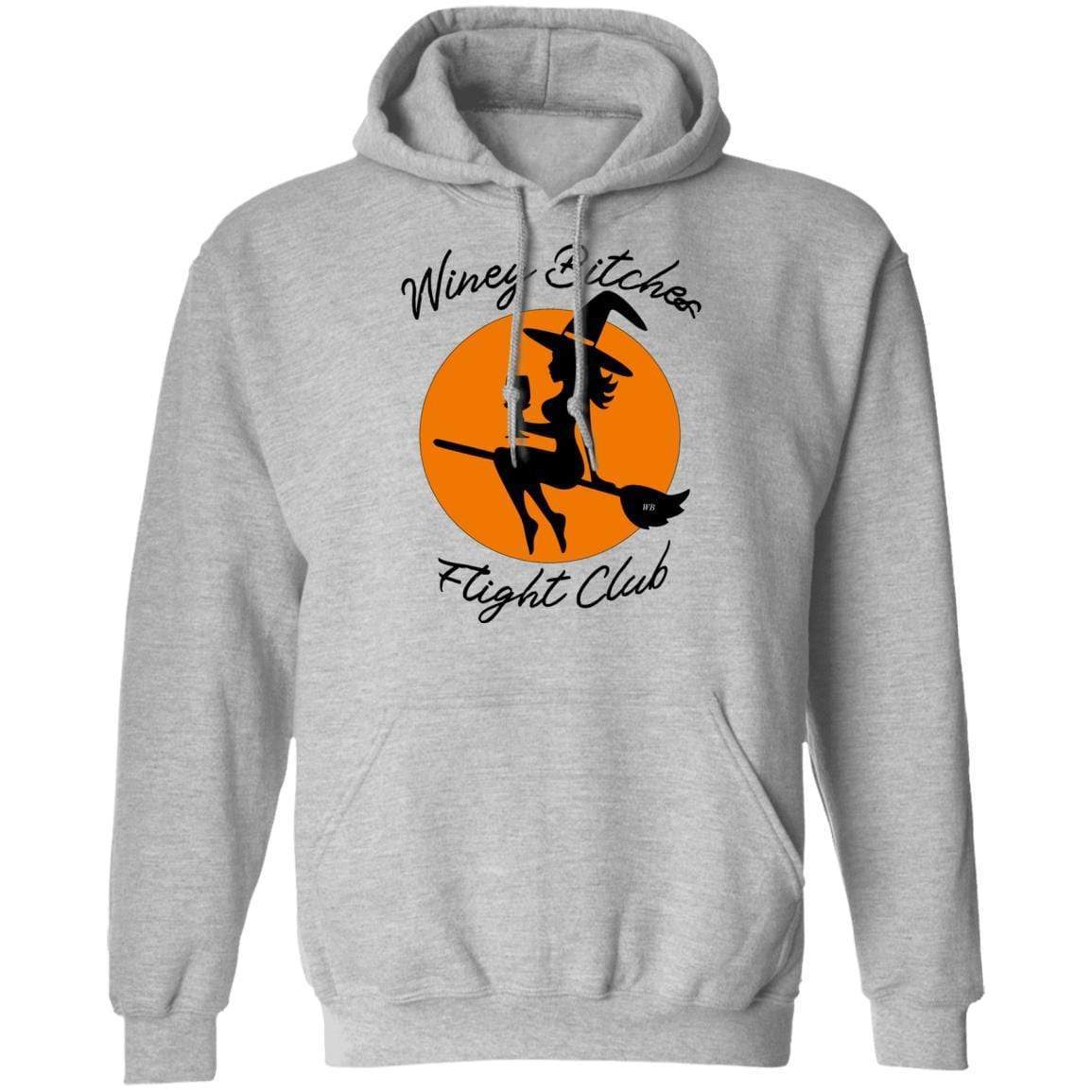 Sweatshirts Sport Grey / S WineyBitches.Co "Winey Bitches Flight Club" Pullover Hoodie 8 oz. WineyBitchesCo