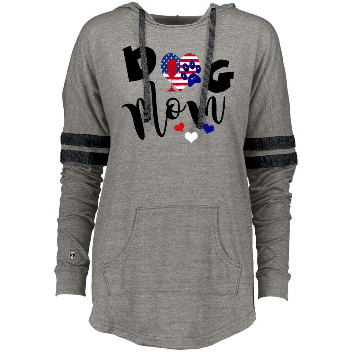 Sweatshirts Vintage Grey/Vintage Black / X-Small WineyBitches.Co Ladies Hooded Low Key Pullover WineyBitchesCo