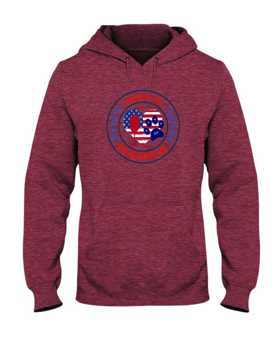 Sweatshirts Vintage Hth Red / S Winey Bitches Co "Made In America" 50/50 Hoodie WineyBitchesCo