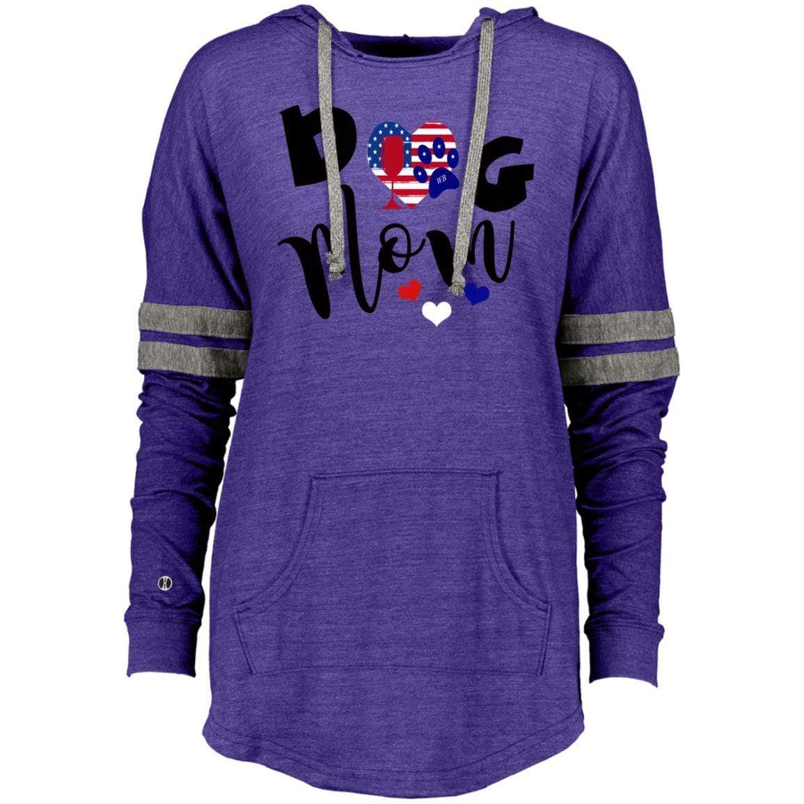 Sweatshirts Vintage Purple/Vintage Grey / X-Small WineyBitches.Co Ladies Hooded Low Key Pullover WineyBitchesCo