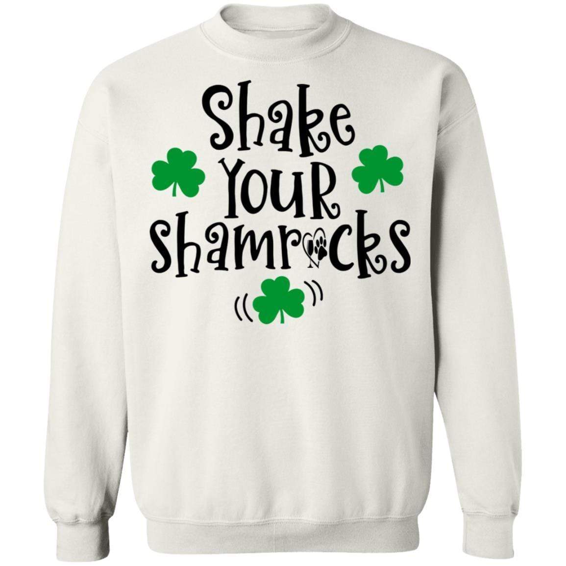 Sweatshirts White / S Winey Bitches Co "Shake Your Shamrocks" Crewneck Pullover Sweatshirt 8 oz. WineyBitchesCo