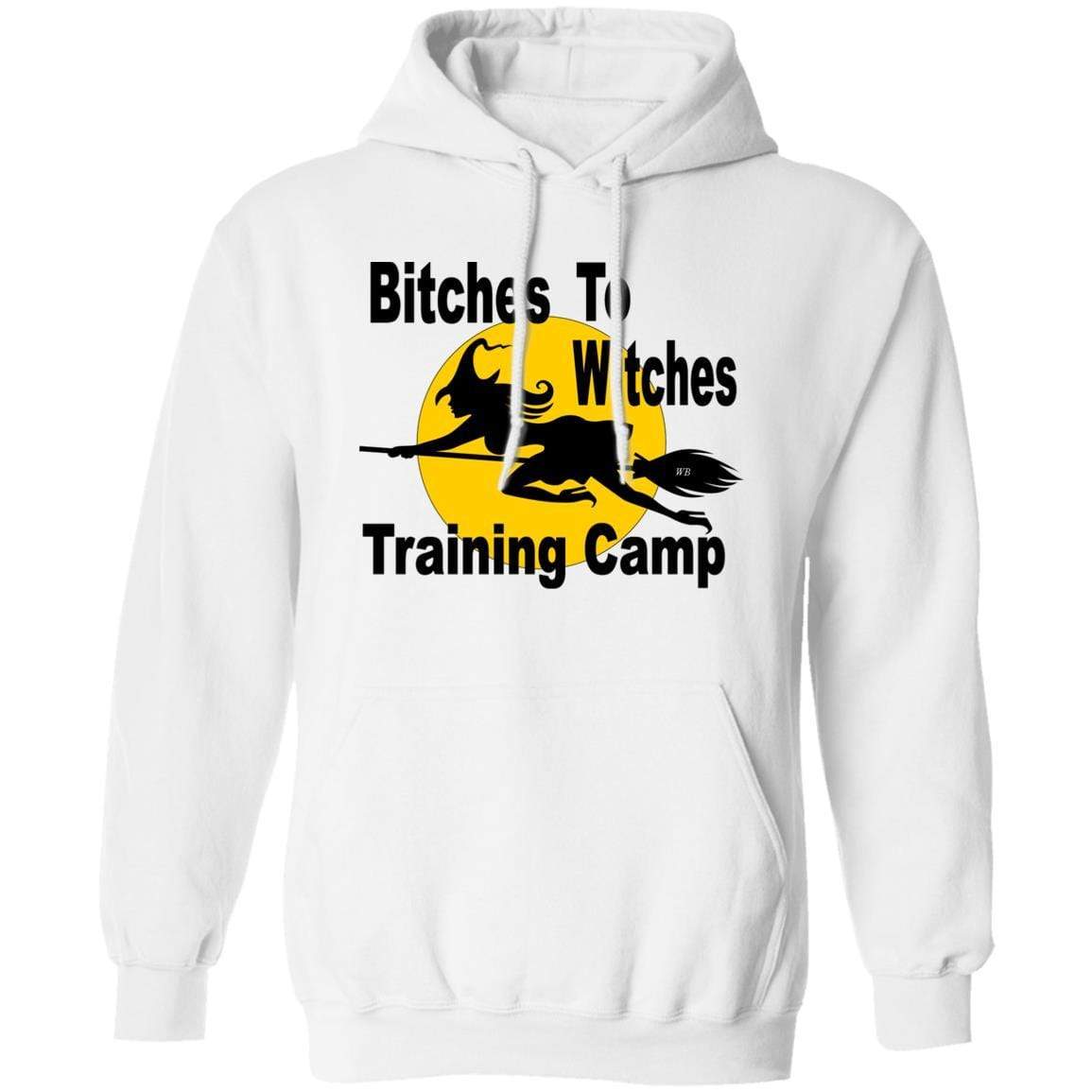 Sweatshirts White / S WineyBitches.Co "Bitches To Witches Training Camp" Pullover Hoodie 8 oz. WineyBitchesCo