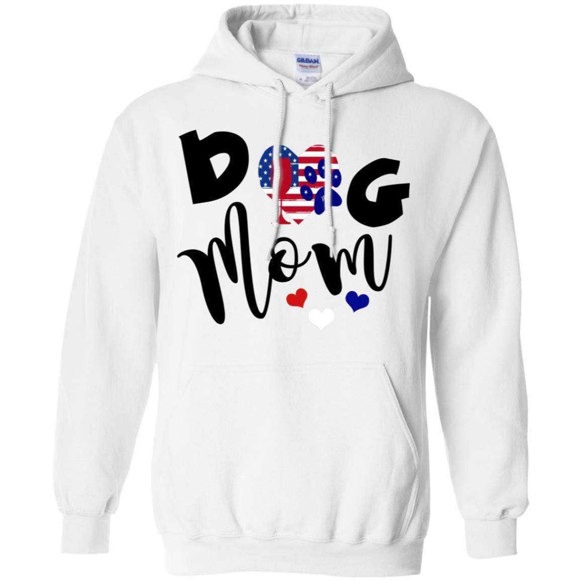 Sweatshirts White / S WineyBitches.Co Dog Mom Pullover Hoodie 8 oz. WineyBitchesCo