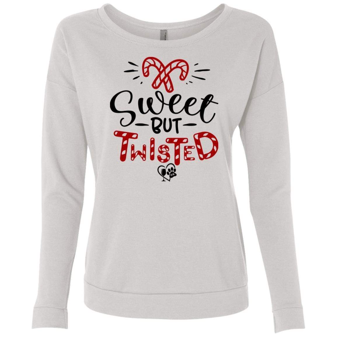 Sweatshirts White / S WineyBitches.Co "Sweet But Twisted" Ladies' French Terry Scoop WineyBitchesCo