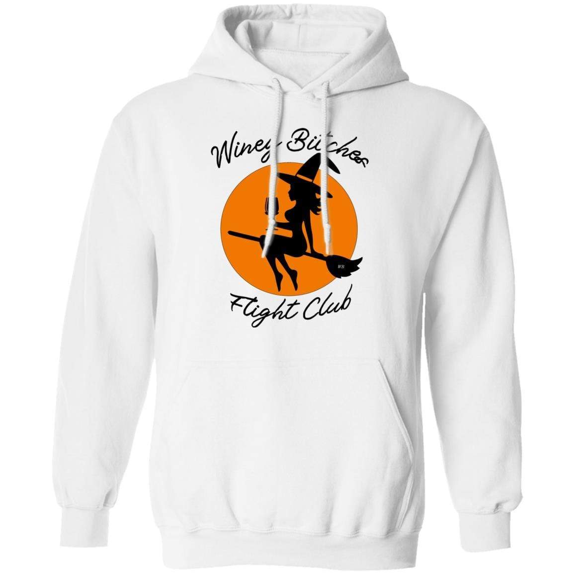 Sweatshirts White / S WineyBitches.Co "Winey Bitches Flight Club" Pullover Hoodie 8 oz. WineyBitchesCo