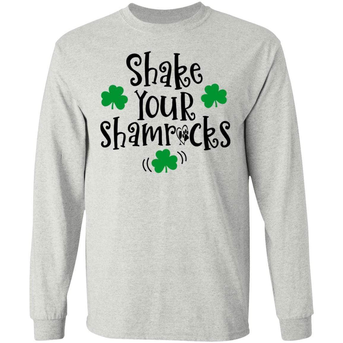 T-Shirts Ash / S Winey Bitches Co "Shake Your Shamrocks" LS Ultra Cotton T-Shirt WineyBitchesCo