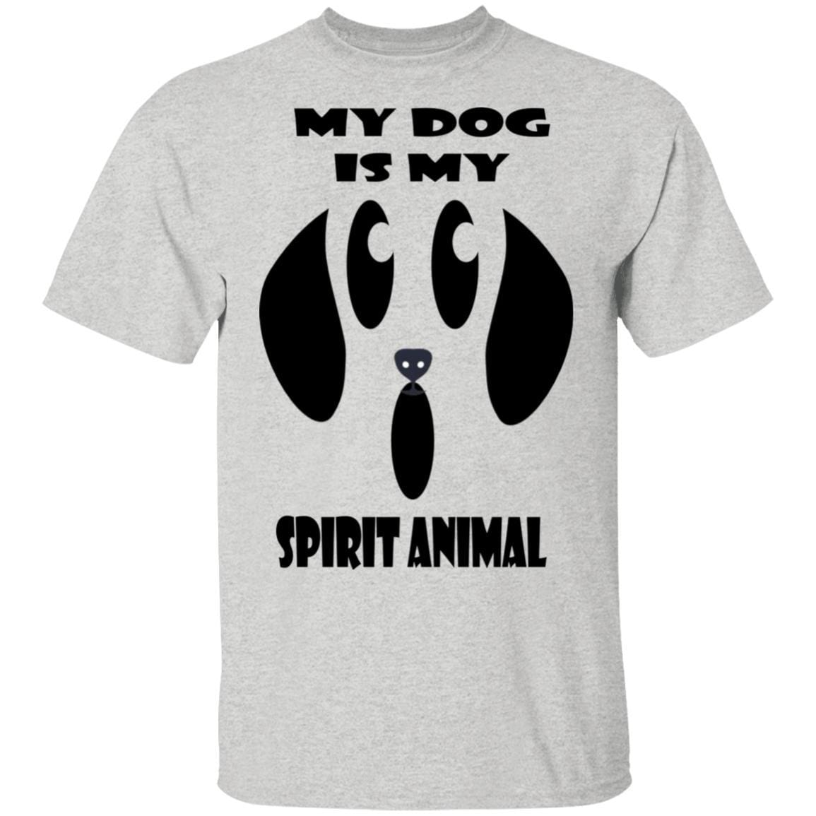 T-Shirts Ash / S WineyBitches.Co "My Dog Is My Spirit Animal" Halloween Ultra Cotton T-Shirt WineyBitchesCo