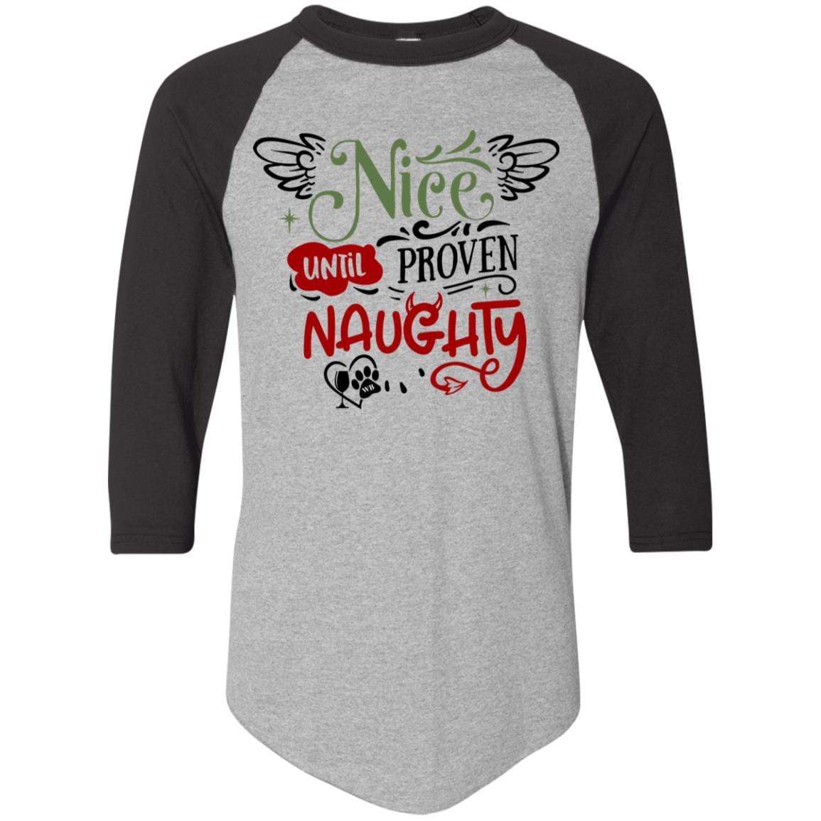 T-Shirts Athletic Heather/Black / S WineyBitches.Co Colorblock Raglan Jersey WineyBitchesCo