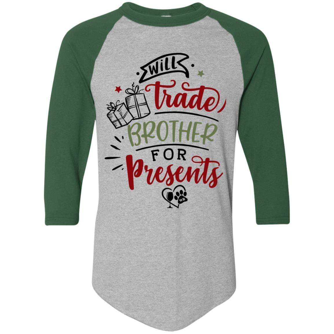 T-Shirts Athletic Heather/Dark Green / S WineyBitches.Co Colorblock Raglan Jersey WineyBitchesCo