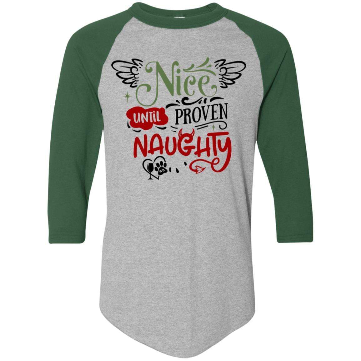 T-Shirts Athletic Heather/Dark Green / S WineyBitches.Co Colorblock Raglan Jersey WineyBitchesCo