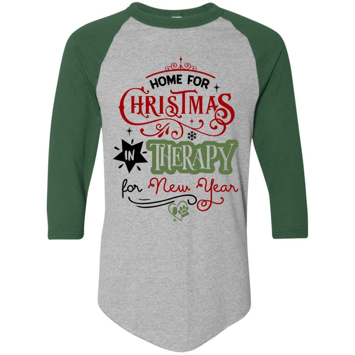 T-Shirts Athletic Heather/Dark Green / S WineyBitches.Co Colorblock Raglan Jersey WineyBitchesCo