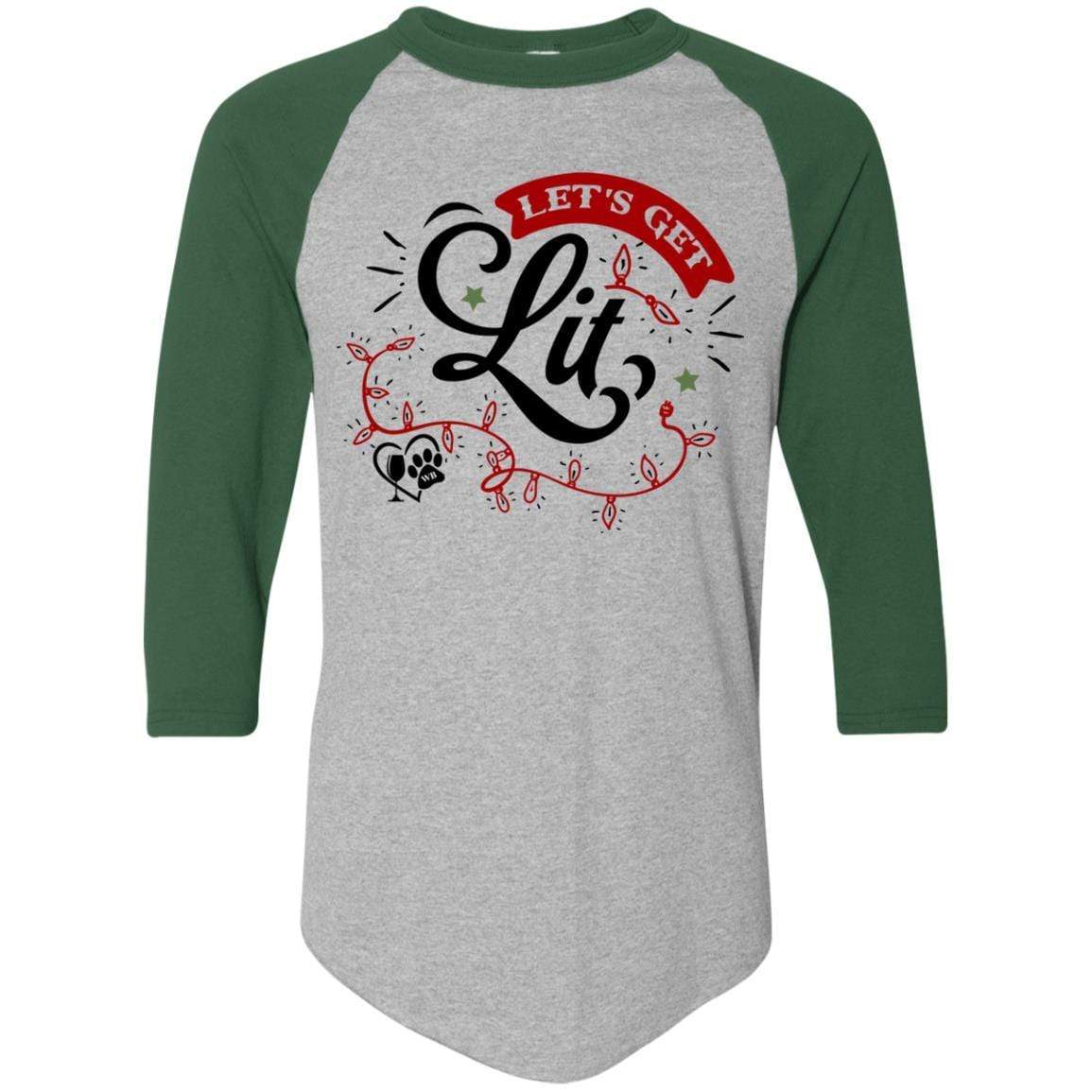 T-Shirts Athletic Heather/Dark Green / S WineyBitches.Co Colorblock Raglan Jersey WineyBitchesCo