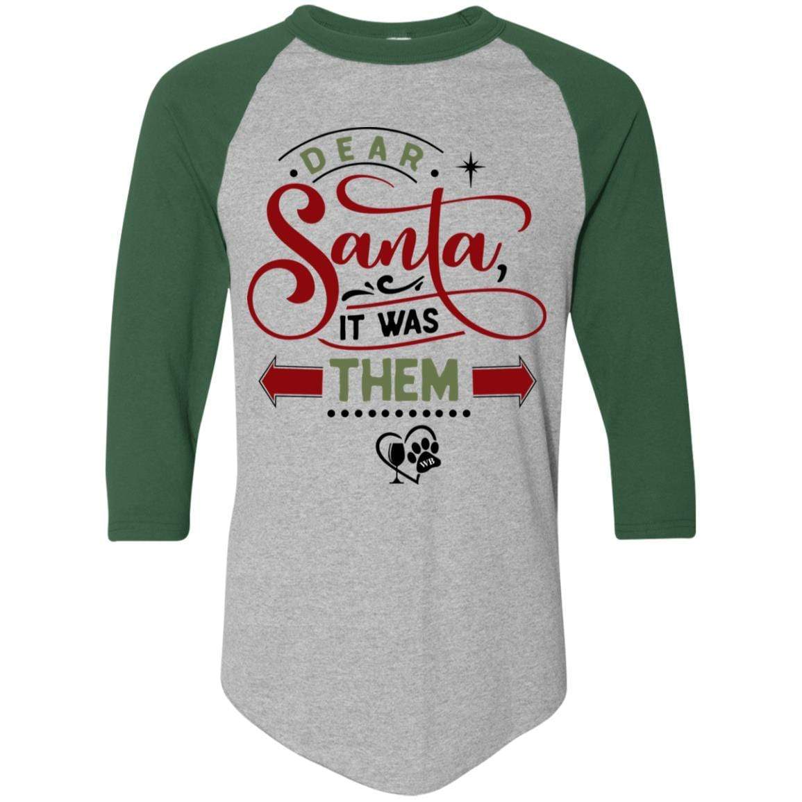 T-Shirts Athletic Heather/Dark Green / S WineyBitches.Co Colorblock Raglan Jersey WineyBitchesCo