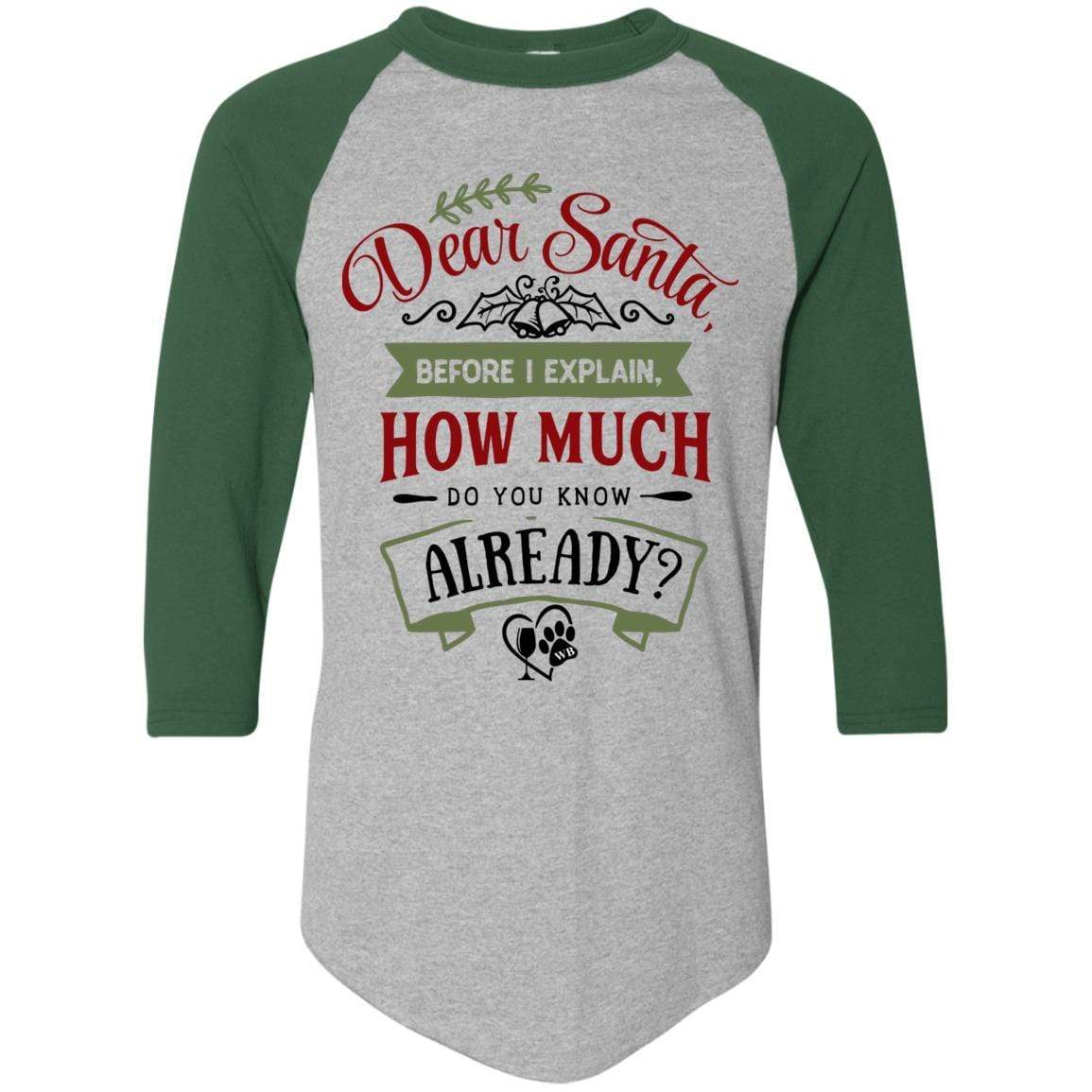 T-Shirts Athletic Heather/Dark Green / S WineyBitches.Co Colorblock Raglan Jersey WineyBitchesCo