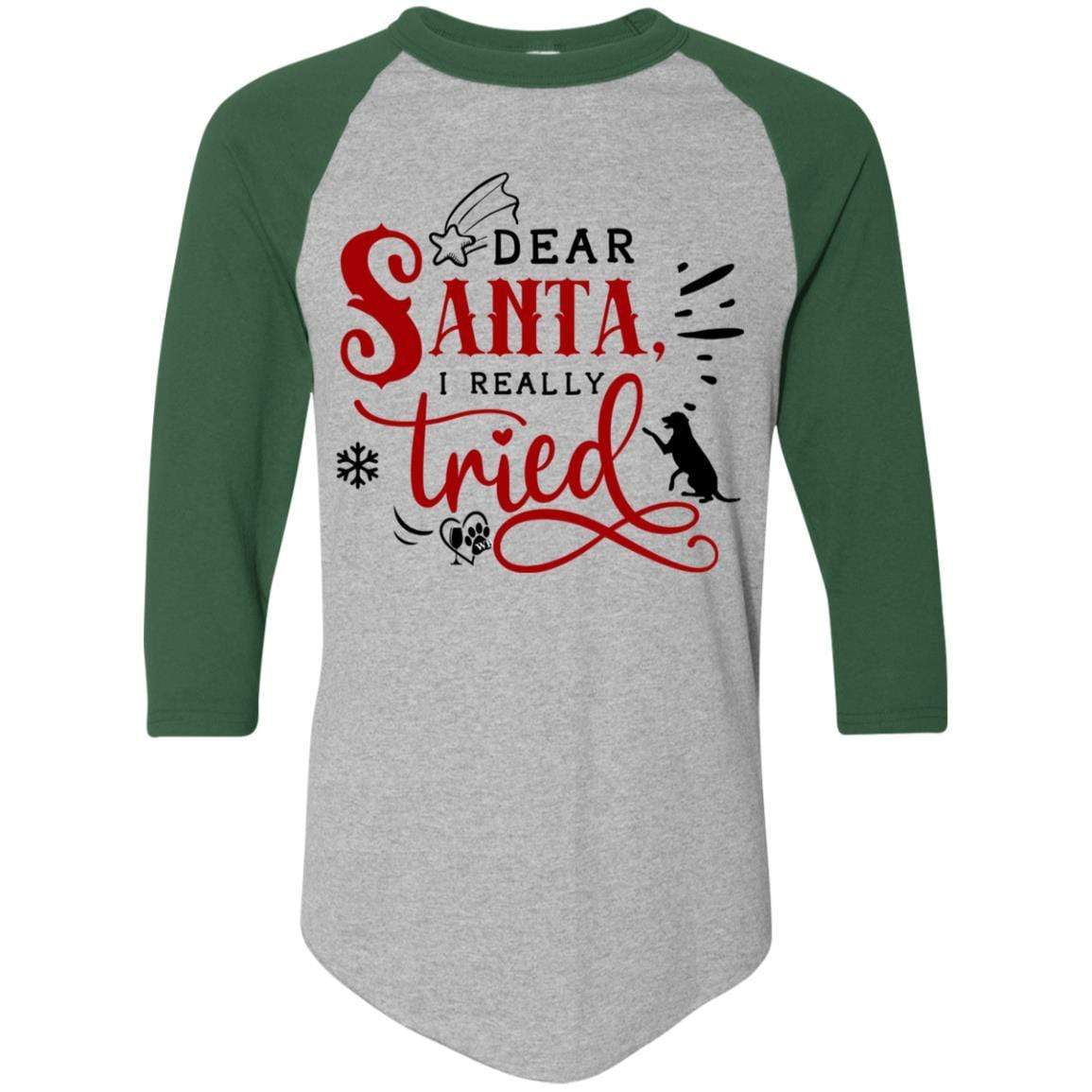 T-Shirts Athletic Heather/Dark Green / S WineyBitches.Co Colorblock Raglan Jersey WineyBitchesCo