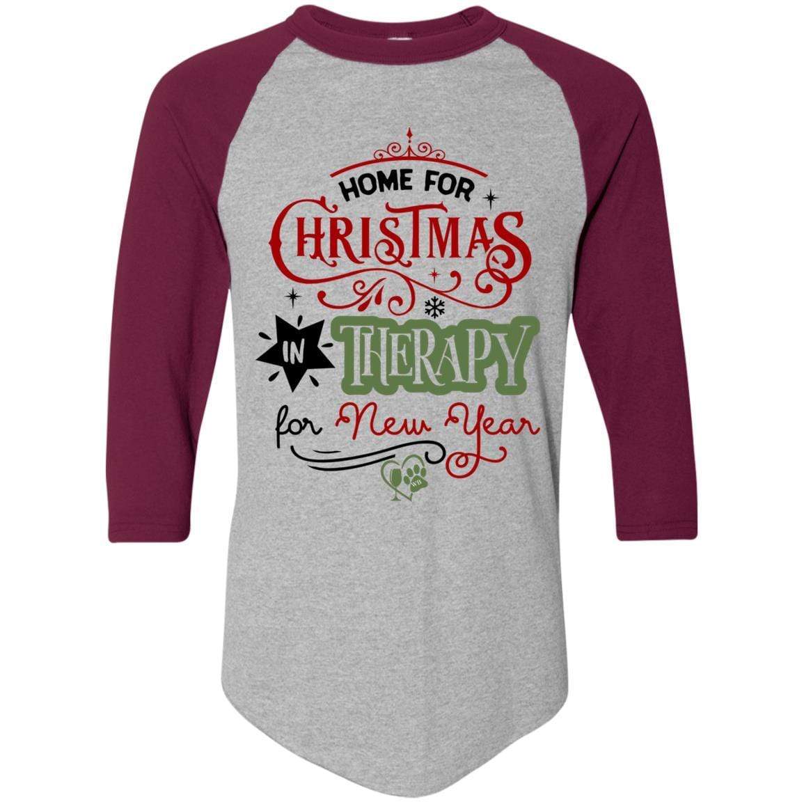T-Shirts Athletic Heather/Maroon / S WineyBitches.Co Colorblock Raglan Jersey WineyBitchesCo