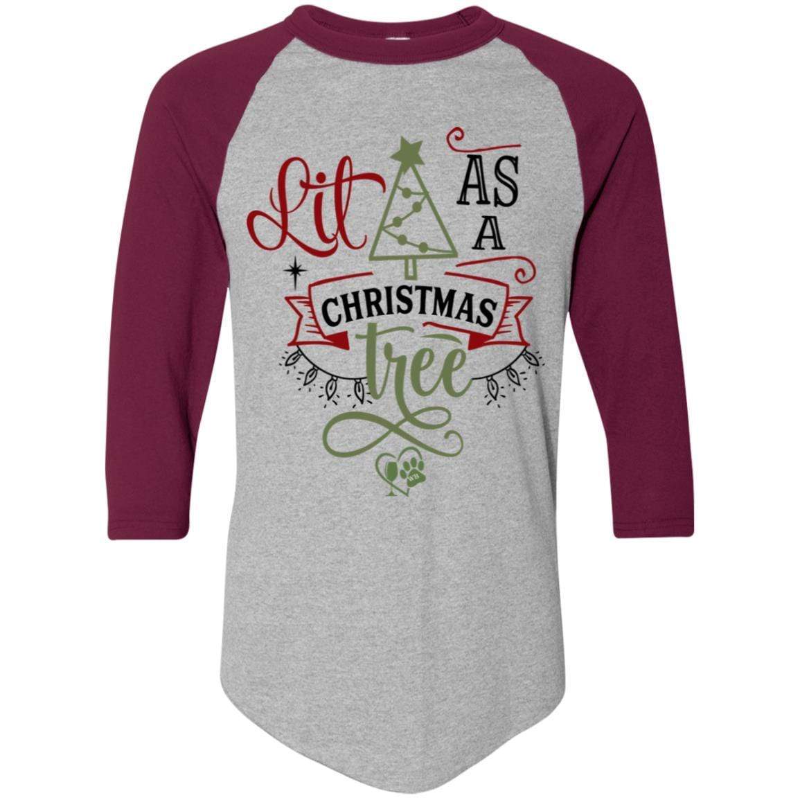 T-Shirts Athletic Heather/Maroon / S WineyBitches.Co Colorblock Raglan Jersey WineyBitchesCo
