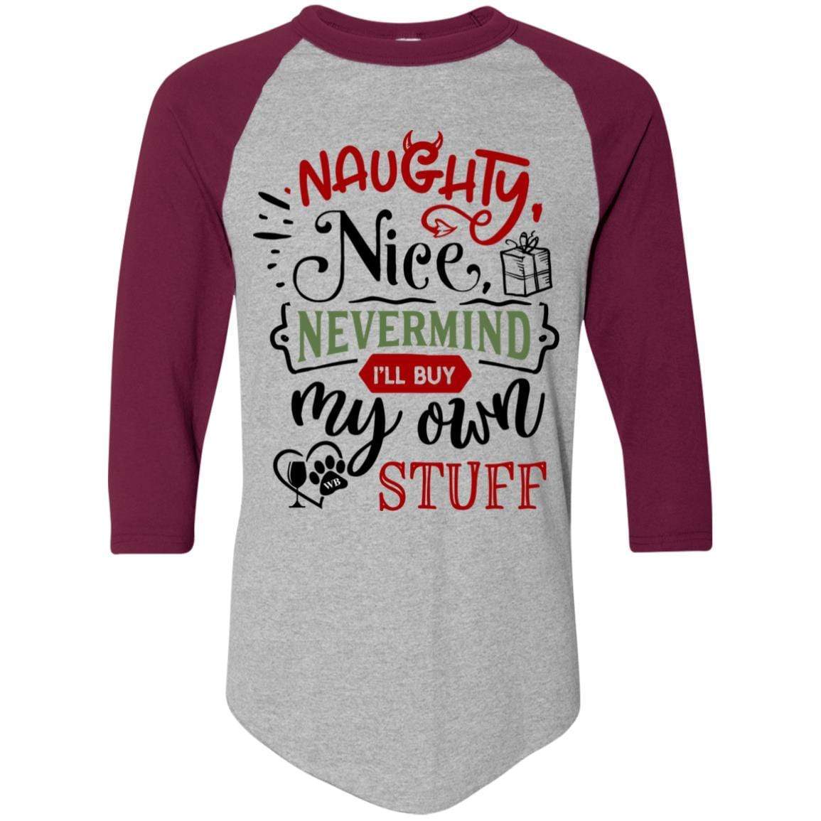 T-Shirts Athletic Heather/Maroon / S WineyBitches.Co Colorblock Raglan Jersey WineyBitchesCo