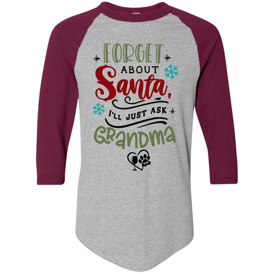 T-Shirts Athletic Heather/Maroon / S WineyBitches.Co Colorblock Raglan Jersey WineyBitchesCo