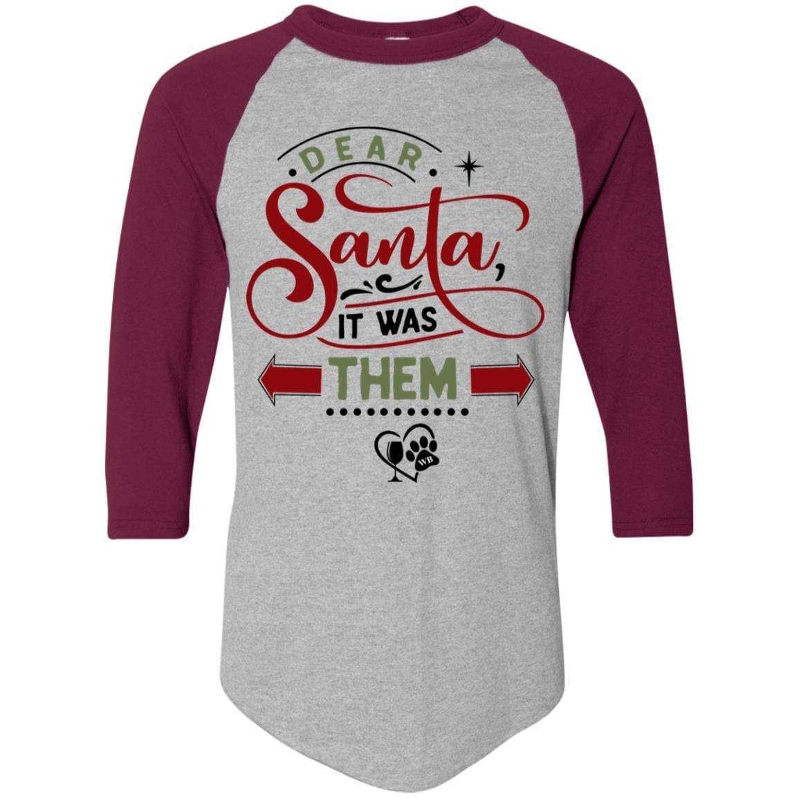 T-Shirts Athletic Heather/Maroon / S WineyBitches.Co Colorblock Raglan Jersey WineyBitchesCo