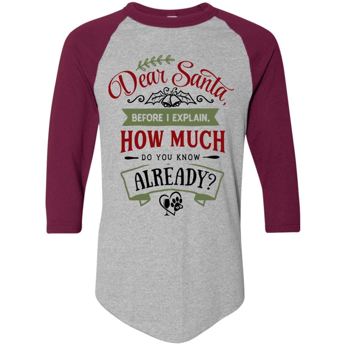 T-Shirts Athletic Heather/Maroon / S WineyBitches.Co Colorblock Raglan Jersey WineyBitchesCo