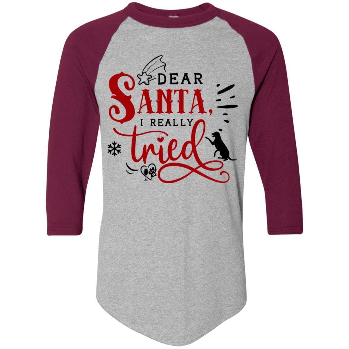 T-Shirts Athletic Heather/Maroon / S WineyBitches.Co Colorblock Raglan Jersey WineyBitchesCo
