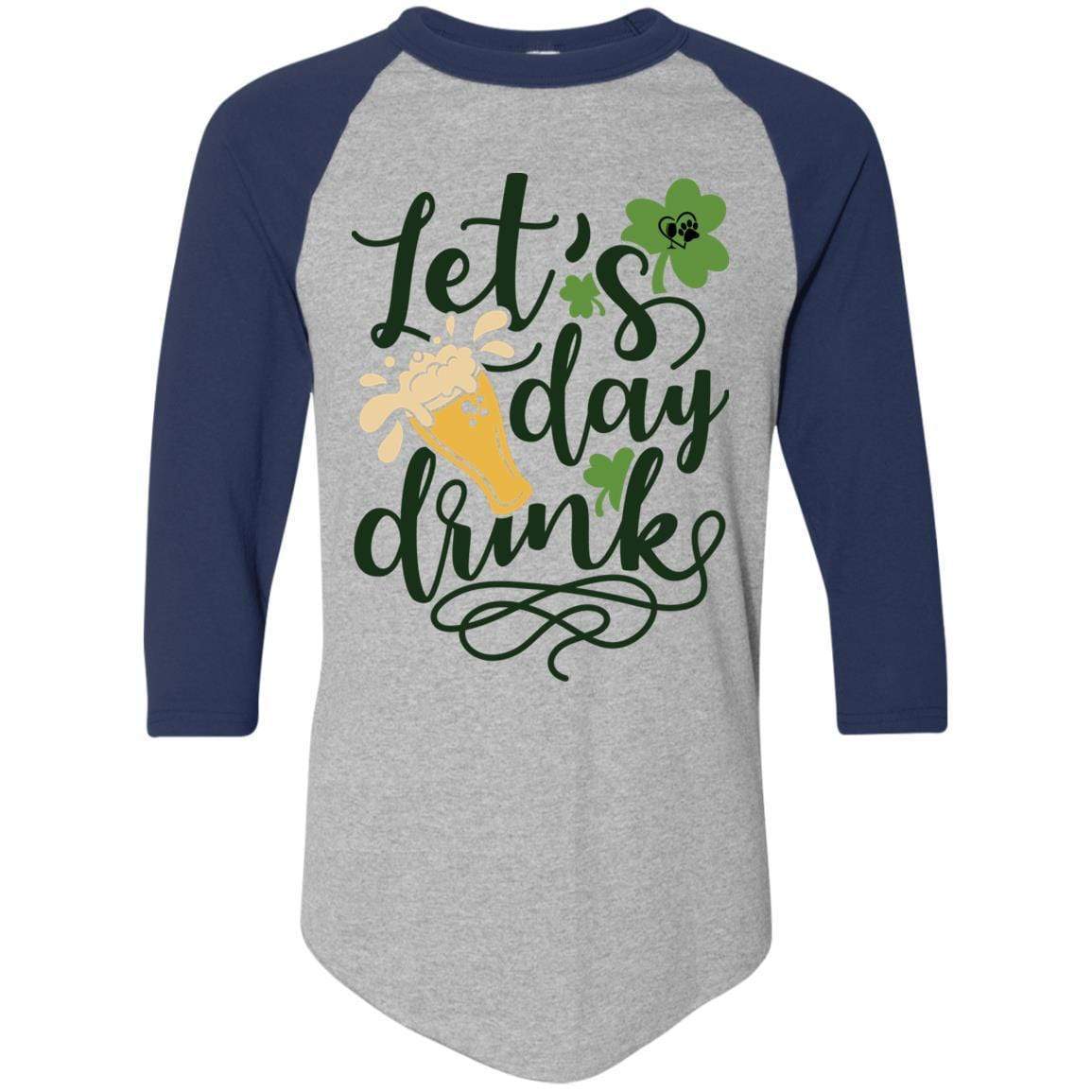 T-Shirts Athletic Heather/Navy / S Winey Bitches Co Colorblock Raglan Jersey WineyBitchesCo