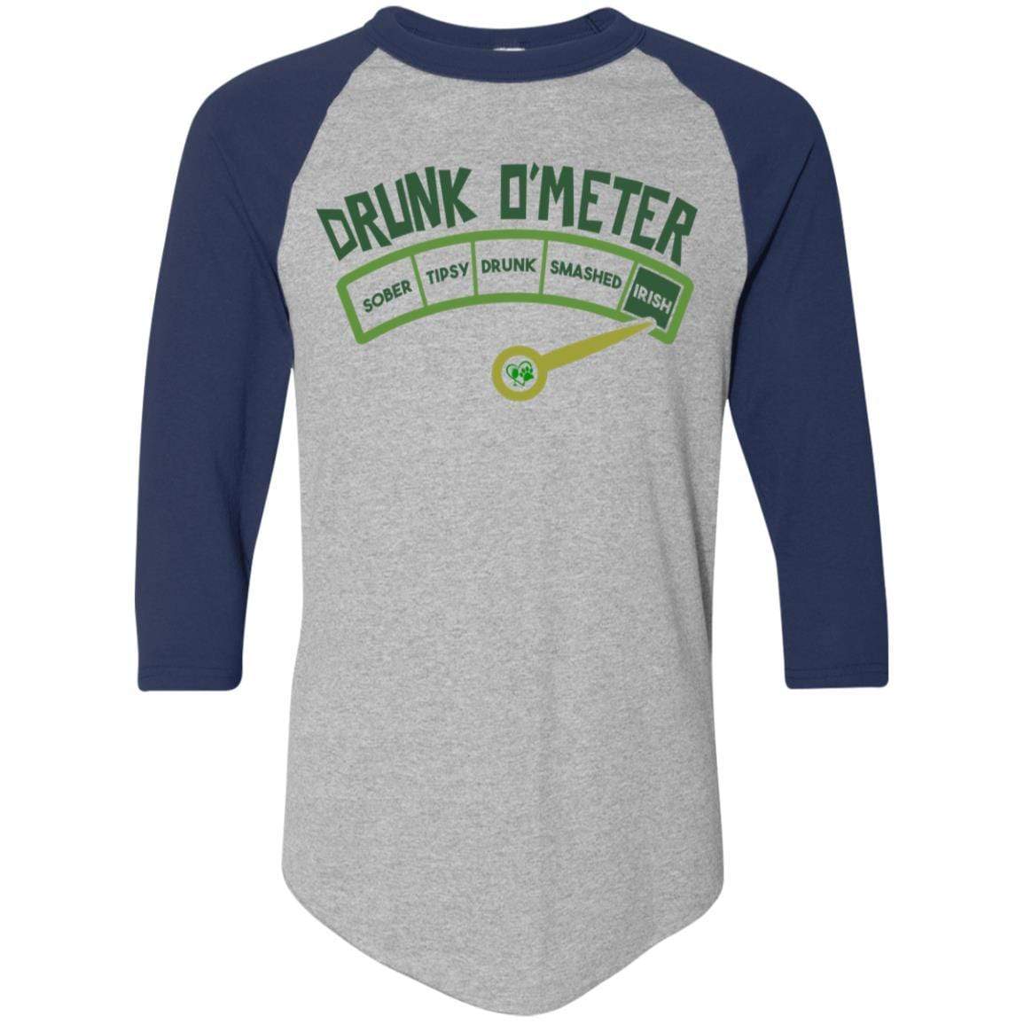 T-Shirts Athletic Heather/Navy / S Winey Bitches Co Colorblock Raglan Jersey WineyBitchesCo