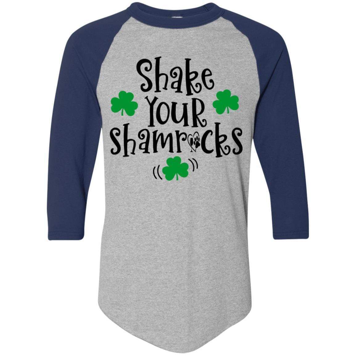 T-Shirts Athletic Heather/Navy / S Winey Bitches Co Colorblock Raglan Jersey WineyBitchesCo