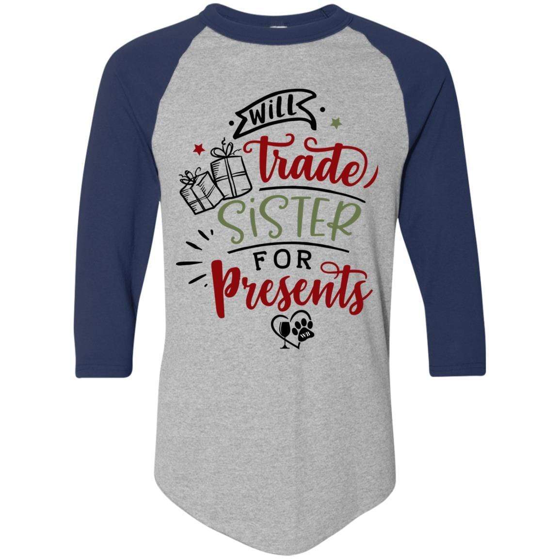 T-Shirts Athletic Heather/Navy / S WineyBitches.Co Colorblock Raglan Jersey WineyBitchesCo
