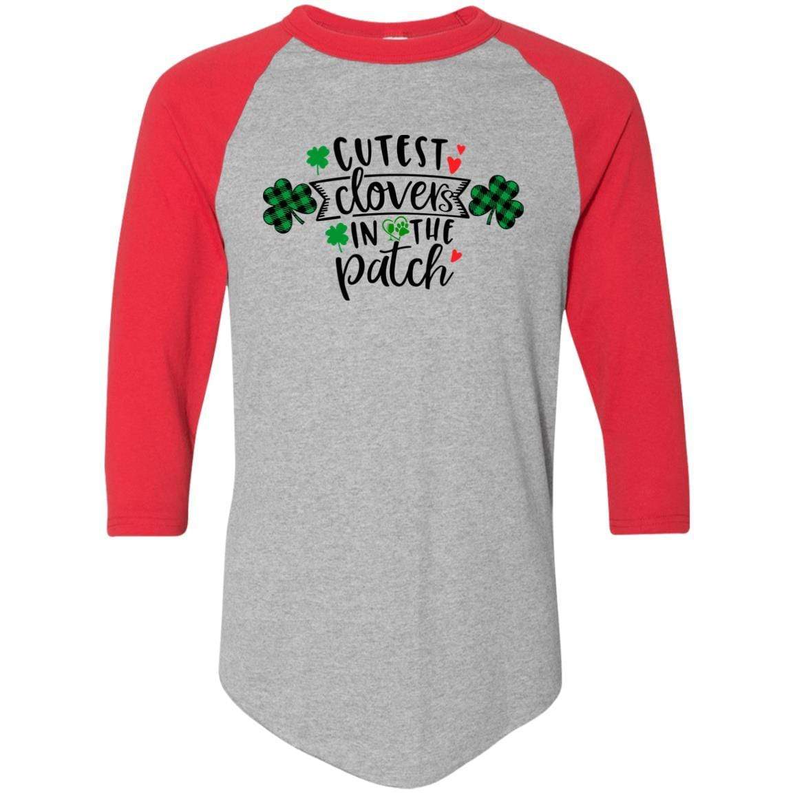 T-Shirts Athletic Heather/Red / S Winey Bitches Co Colorblock Raglan Jersey WineyBitchesCo