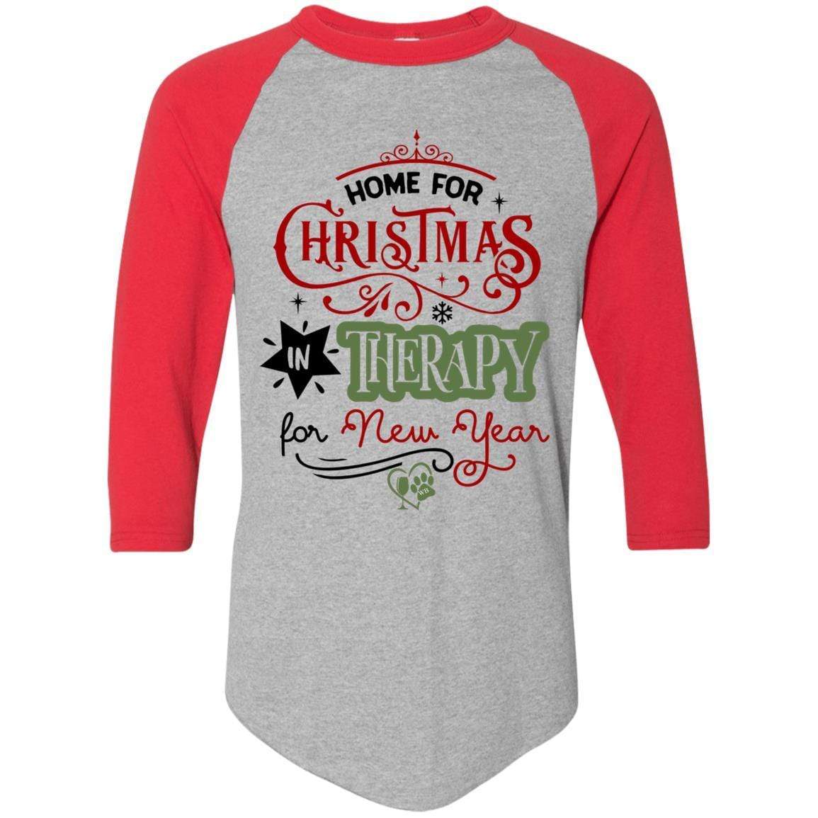 T-Shirts Athletic Heather/Red / S WineyBitches.Co Colorblock Raglan Jersey WineyBitchesCo