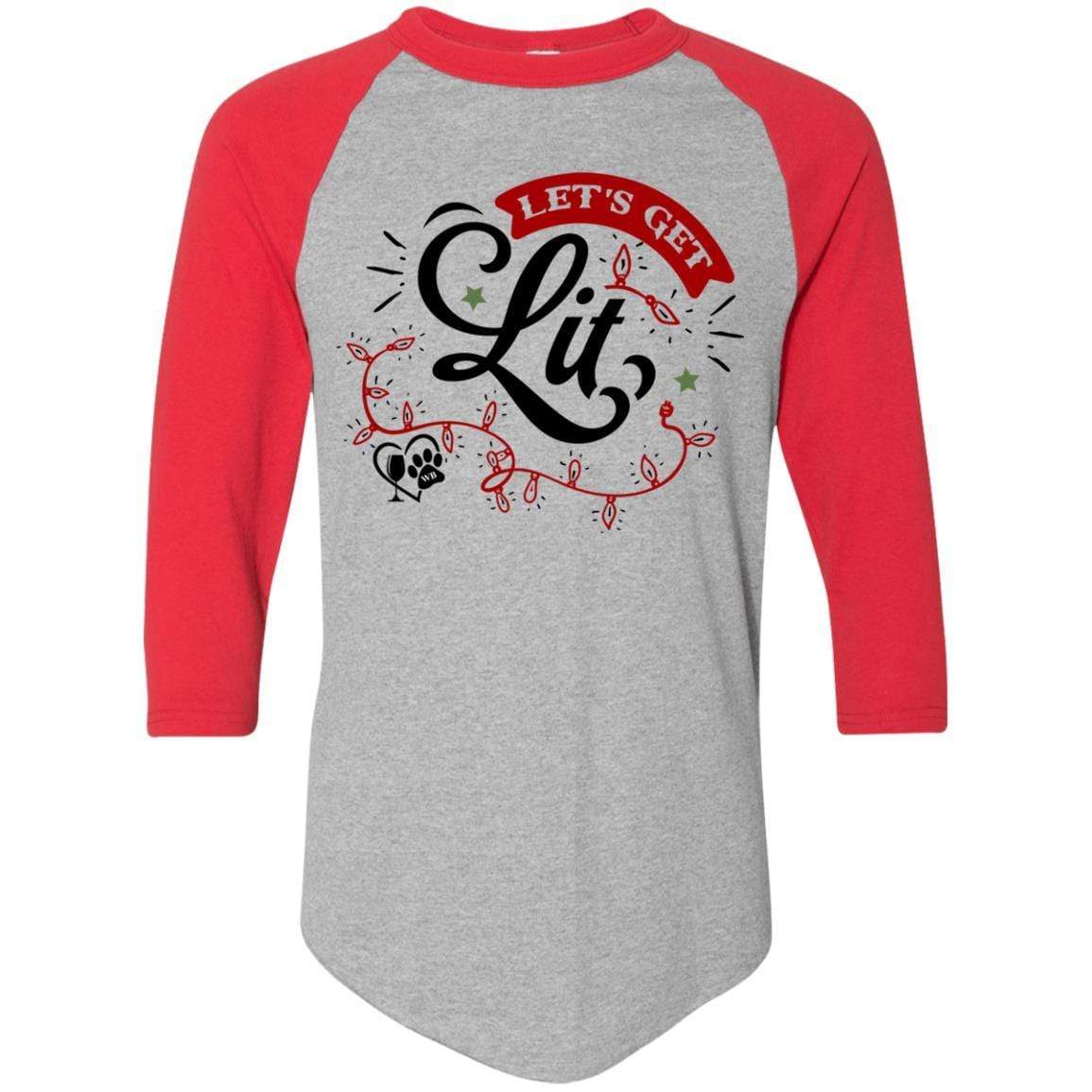 T-Shirts Athletic Heather/Red / S WineyBitches.Co Colorblock Raglan Jersey WineyBitchesCo