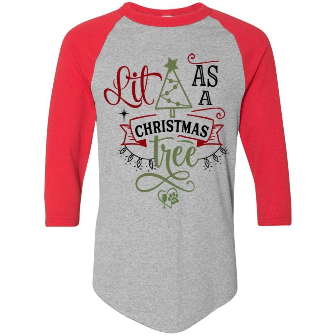 T-Shirts Athletic Heather/Red / S WineyBitches.Co Colorblock Raglan Jersey WineyBitchesCo