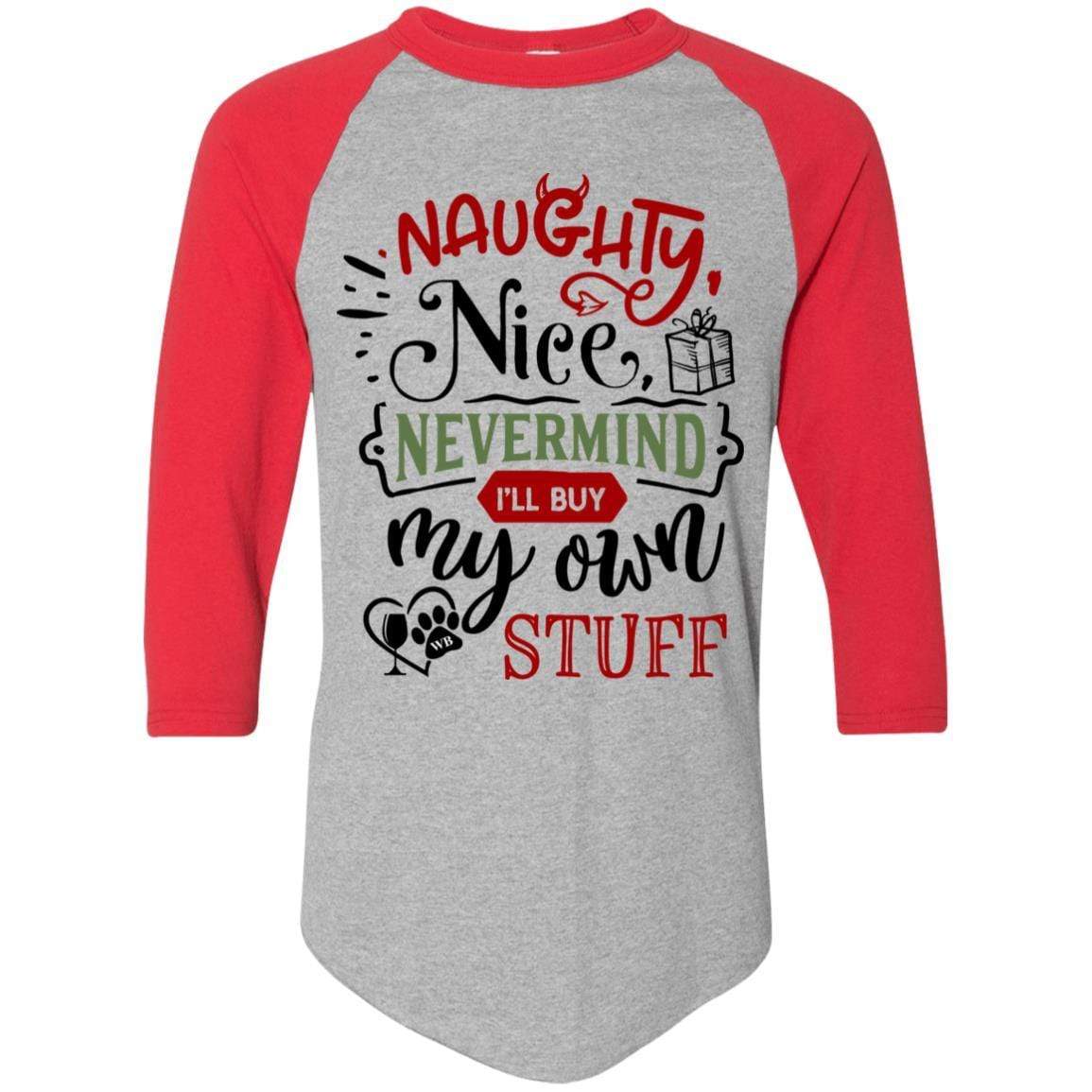 T-Shirts Athletic Heather/Red / S WineyBitches.Co Colorblock Raglan Jersey WineyBitchesCo